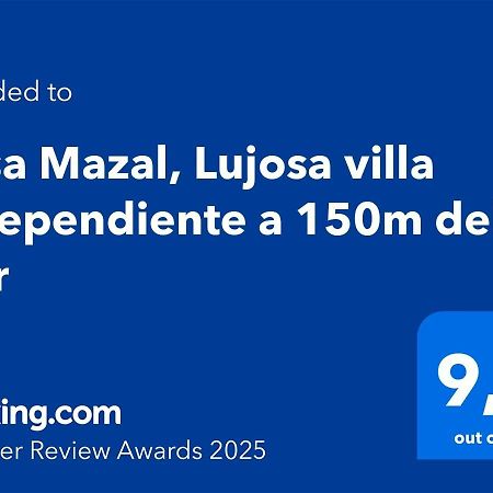 Casa Mazal, Lujosa villa Independiente a 150m del mar Pilar de la Horadada Exterior foto